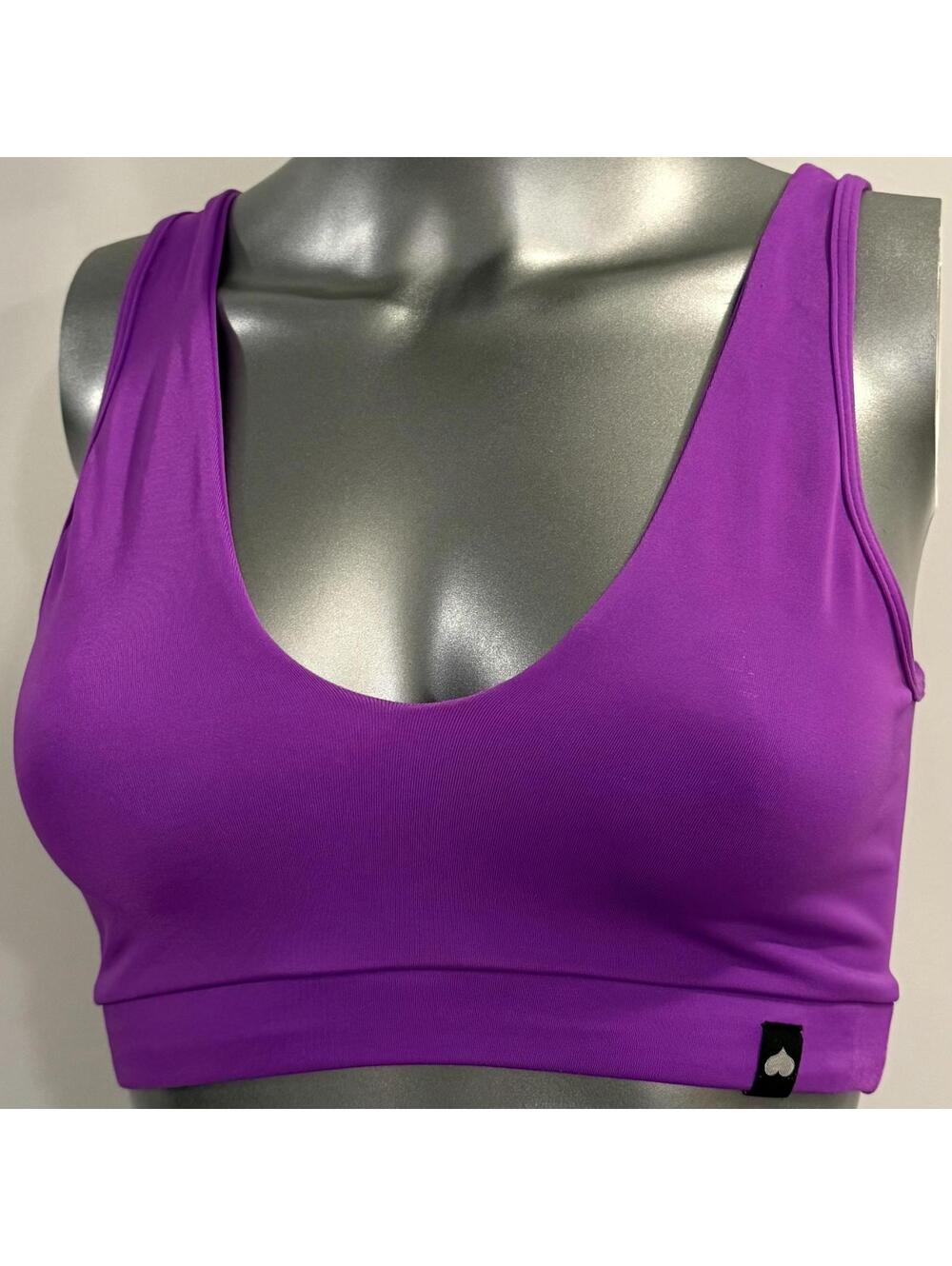 Booty By Brabants purple Sports Bra Athletic Top One Size